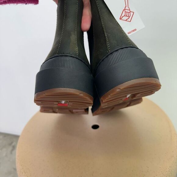 Camper Women’s Brutus Trek MICHELIN Green Gray Nubuck Leather Slip On Ankle Boot - Picture 11 of 13